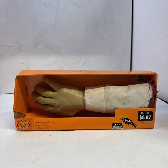 Gemmy Halloween Animated Crawling Human Hand Arm Tested Crawling Movement Works - Picture 1 of 5